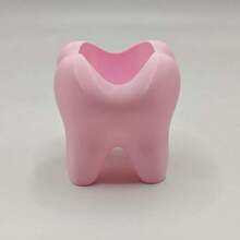 Soporte para cepillo de dientes con forma de diente creativo - Estante de almacenamiento multifuncional - Soporte para pasta de dientes de baño - Cubo de almacenamiento para brochas de maquillaje de escritorio - Organizador de encimera de baño - Regalo para el Día de San Valentín, temporada de graduación, inauguración de la casa - Multicolor - Ver 10