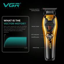 Máy cắt tóc điện chuyên nghiệp VGR 8000-11000 vòng/phút, công suất cao, dành cho nam giới V-668 V-668T - Nhiều màu - Xem 5
