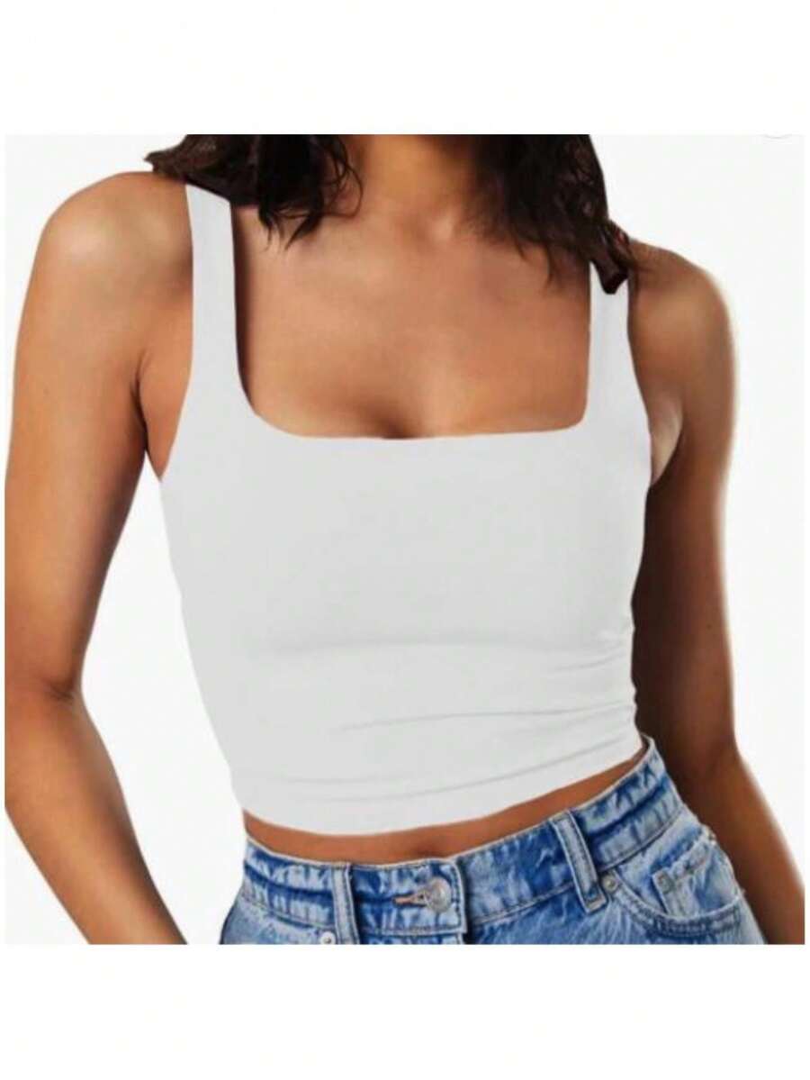 Women Tank Tops & Camis - White - View 1