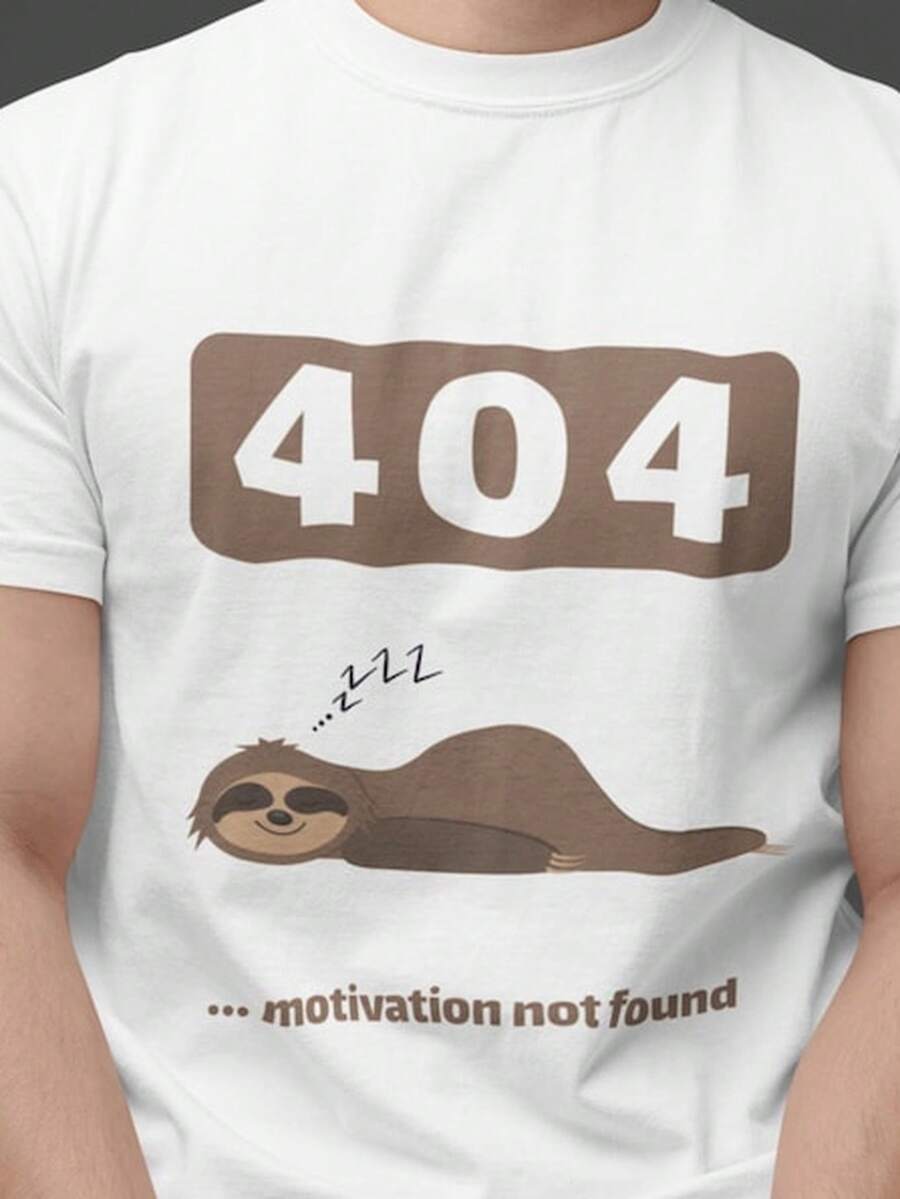 Funny other T1S1Hirt 404 Motivation Not Found Lazy Day T1EE