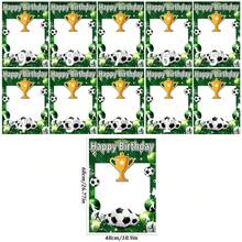 15pcs/1pc Bingkai Foto Dekorasi Ulang Tahun Desain Trofi Sepak Bola, Untuk Pesta Ulang Tahun ke-1/3/4/6/7/10 Bingkai Foto Sepak Bola Dekorasi Properti - beraneka warna - View 7