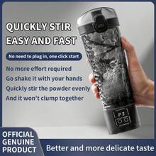SOKANY Portable Electric Mixing Cup, Type-C Fast Charge.1300mAh Lithium Battery, LED Digital Display*Multi-Speed Adjustable, 700ml Large Capacity, One-Button Separation Motor, Easy To Clean, Suitable For Stirring Coffee, Milk, Milkshake, Soy Milk, Etc. - Multicolor - View 5