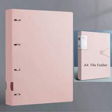 Carpeta de anillas D de 4 anillas, tamaño A4, organizador de archivos de oficina - Una pieza - Ver 17