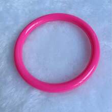 1 pieza/5 piezas Brazalete de plástico redondo de 0,75 cm, estilo de fiesta africana europea y americana - Multicolor 0,75 cm - Ver 14