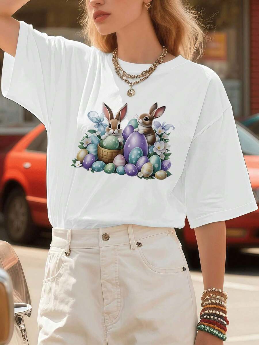 Women T-Shirts - White - View 1
