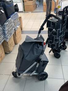Multifunctional 3-Wheel Indoor/Outdoor Cart, Adjustable Handle Height, 20KG Heavy Duty Capacity, 360° Flexible Steering Shopping Trolley, Easy Storage Design - 3 Rounds - View 6