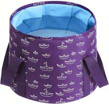 Collapsible Bucket For Soaking Feet, Purple Portable Travel Foot Bath Tub, Foot Soaking Bath Basin Portable, Foot Spa Soaking Feet Home Pedicure Basin Outdoor Camping - White - View 1