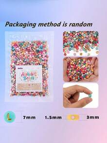 3x7mm Colorful Round Letter Beads, Suitable For Bracelet Making, Plastic Letter Beads For Jewelry DIY, Colorful Beads With Gold Letter Friendship Bracelet, Mother's Day Gift - View 8
