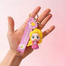 1pc Princess Keychain Pendant, Princess Keychain, Keychain, Mermaid Keychain, Elisa Keychain, Rapunzel Keychain, Belle Keychain, Creative Keychain, Cute Wallet Lanyard Accessory, Bag Accessory, Birthday Gift, Princess Theme Party Gift, Car Accessory, Earphone Case Accessory, Bag Accessory, Best Gift, Cute Gothic, Y2K Keychain - Multicolor - View 11
