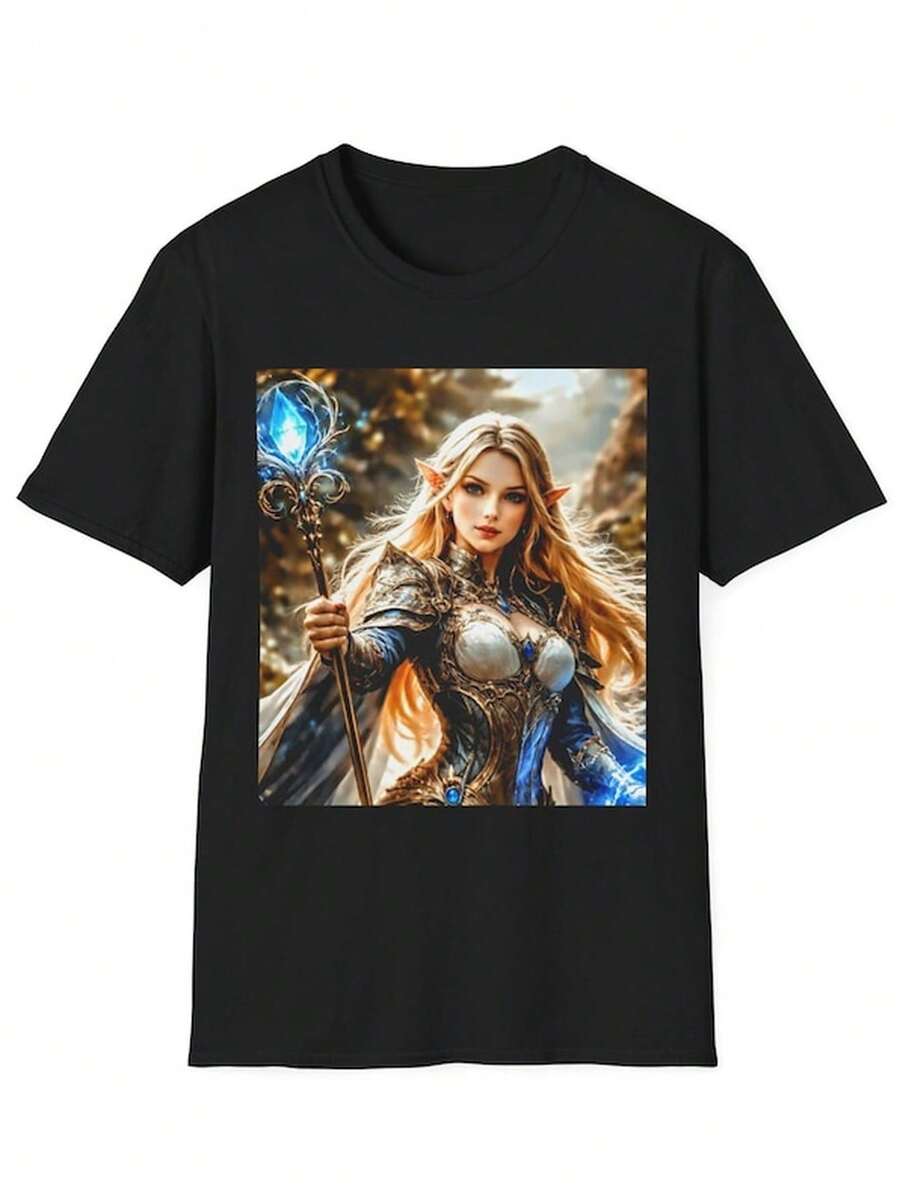 Ilustracin del Mago de Hielo FeM1enino T1S1Hirt F11111antaS1orceress Artwork