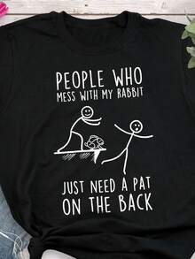 Rabbit S1Hirt, WoM1en M1en, Funny Rabbit Lover Gift, Cute Bunny T1S1Hirt, Pet hirt, Rabbit Mom, Dad, Dutch Nether1land Dwarf, Rex, EngliS1HS1H Lop. - Negro - Ver 2