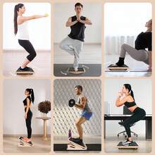 Yoga Calf Stretch Board, Adjustable Foldable Pedal, Leg Shaping Stretch Step, Lightweight Fitness Board For Home Workouts - Natural Wood Color - View 9