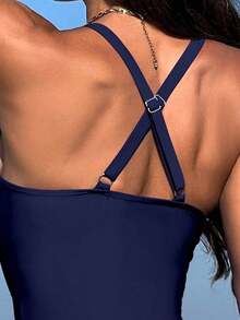 Women Blouses & Shirts - Navy Blue - View 5