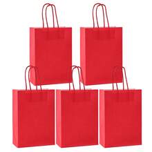 12 piezas Bolsas de papel kraft verde oscuro clásicas, minimalistas, de alta gama, estilo Ins, adecuadas para cumpleaños, bodas, regalos de negocios, festivales - verde oscuro - Ver 22
