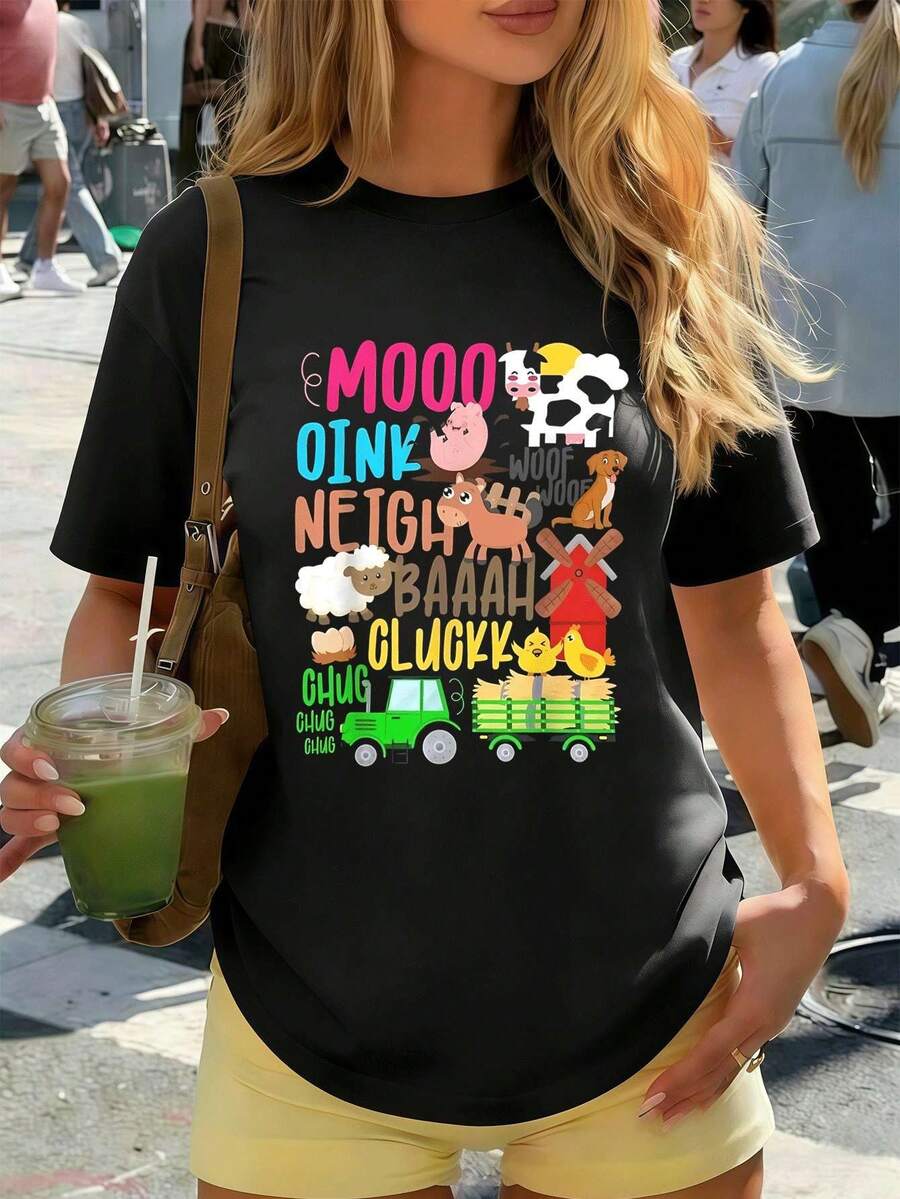 Women T-Shirts - Black - View 1
