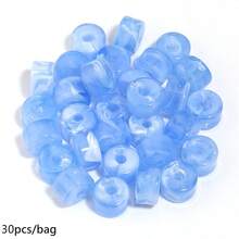 30 hạt/gói, hạt acrylic hình trụ ngắn 12*8mm, màu nhuộm tie-dye, hạt hai tông màu cổ điển thanh lịch, thích hợp làm đồ trang sức, vòng tay DIY, dây chuyền điện thoại, vòng cổ. - Sự khuếch tán của các hạt tròn - Xem 20