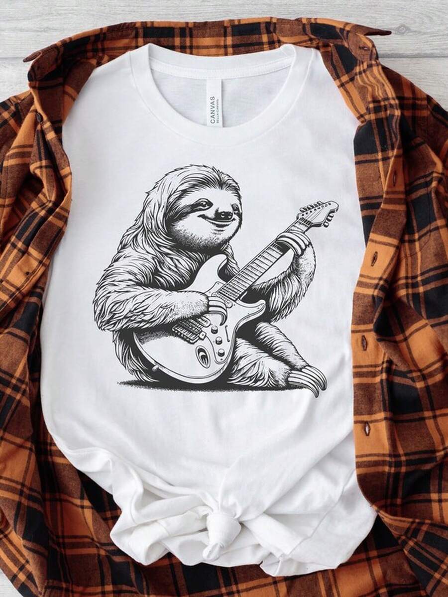 otro guitarrista T1EE Chilling on the Strings UniS1ex S1oftY1Le T1S1Hirt.