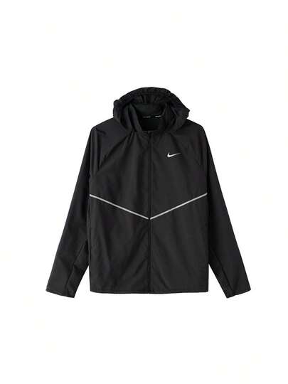 Nike Áo khoác nam AS M NK UV RPL MILER JKT, Áo khoác thể thao ngoài trời dệt kim thoải mái tối giản IF2370-010