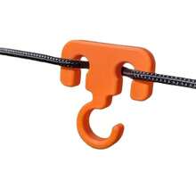 Bộ 1/5 móc cắm trại di động, móc treo quần áo đa năng. - Đỏ - Xem 2