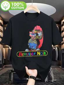 Camiseta Gráfica para Hombre Berurier Noir - Impresionante Camiseta con el Logo de Berurier Noir, Camiseta de Concierto de Banda de Heavy Metal Negra, Impresión Duradera, Estilo Urbano, Impresión de Calidad Premium - un Regalo Ideal para Seres Queridos, Elaborada con Estampados de Primera Calidad. - Negro - Ver 1