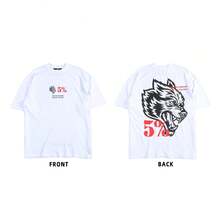 DARC Wolf Head Fitness American Style T-Shirt, Pure Cotton, Round Neck, Printed Short Sleeve - DSDT062 - Xem 12