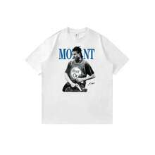 Unisex T-Shirt With Anime Cartoon Print And Nbass-Grizzliess-Ja-Morants Shootout-Art, Ideal For Summer And With A Round Neck. - 白色 - 查看 1