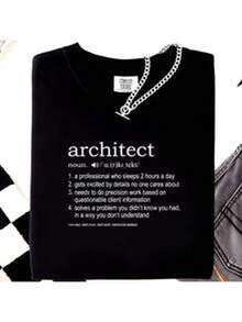 C1AmiS1eta con definicin de arquitecto - Negro - Ver 2