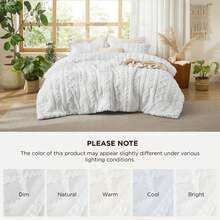 Bedsure Summer Vacation Bedding Set (Holiday Essentials), Tufted Boho Comforter Set, GentleSoft™ 3 Pieces Farmhouse Shabby Chic Embroidery Bedding, High-Quality Polyester Microfiber Summer Bedding Set, Cal King/King/Queen/Full/Twin/Twin XL Cooling Comforter Set, Soft Bedding Set Gift For Graduation/Vacation/Birthday Decoration/Back To School, For Room Decor, Home Decor, Bedroom Decor, Dorm Decor, Father's Day Gift - thuốc tẩy - Xem 9