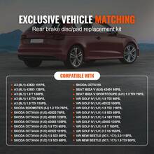 Juegos de herramientas automotrices - Disco trasero de 232 mm - Ver 2