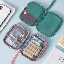 1pc Large Capacity Medicine Storage Bag, Portable First Aid Kit Organizer, Waterproof & Dustproof Multi-Compartment Medical Bag For Home, Travel, Emergency Use - Multicolor - View 5