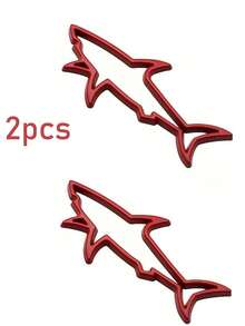 3D Metal Car Sticker, Simple & Practical Multifunctional Shark Badge Sticker, Car/Motorcycle Fuel Tank Cover Decor Logo Auto Accessories, Suitable For All Vehicle Exterior Stickers - A - View 19
