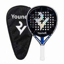 Vợt tennis Padel cao cấp Youner, làm từ sợi carbon nguyên khối với lõi EVA mềm, tay cầm chống trượt tiện dụng, kèm túi đựng cùng màu. - Nhiều màu - Xem 3