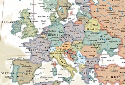 World Executive Wall Map Poster Mural (24x36 Laminated)