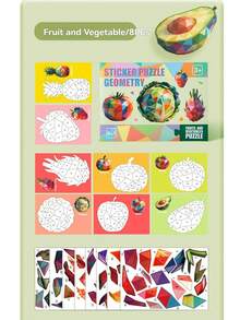 3D DIY Sticker Art Set, Geometric, Animal, Dinosaur, Ocean, Transportation Themed Puzzle Stickers, Fun Educational Toy, Great For Home Play And Gift Giving - Multicolor - View 13