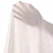 Swim Vcay Summer Outfits For Women 1pc Solid Color Ruffle Trim Sheer Beach Cover Up Pants Summer - Blanco - Ver 7