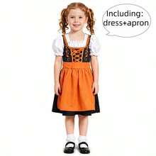 4-Color Beer Theme Dress For Girls, Children Party Performance Dress, School Activities, Festival Stage Show, Cute Costume - Multicolor - View 17