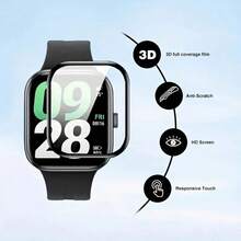 3pcs High-Quality Composite Material Screen Protector, Compatible With Xiaomi Watch6/5 Active/5 Lite - Fashionable Design, 3D Curved Edge Full Coverage, Smooth Surface, (Non-Glass), Ideal Choice For Tech Enthusiasts. - 3pcs for 5 Active - View 7