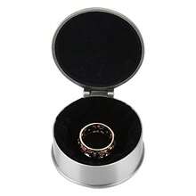 Walfront 1 caja de joyería de aleación de zinc con forma redonda tallada de flores clásico, adornos clásicos para almacenamiento de collares, anillos, color plateado - pago - Ver 8