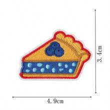 Cute Blueberry Dessert Embroidered Patch, Sew-On Or Iron-On DIY Decorative Patch For Clothes, Hats, Backpacks, Sewing Decoration Supplies And Accessories - Multicolor - View 13