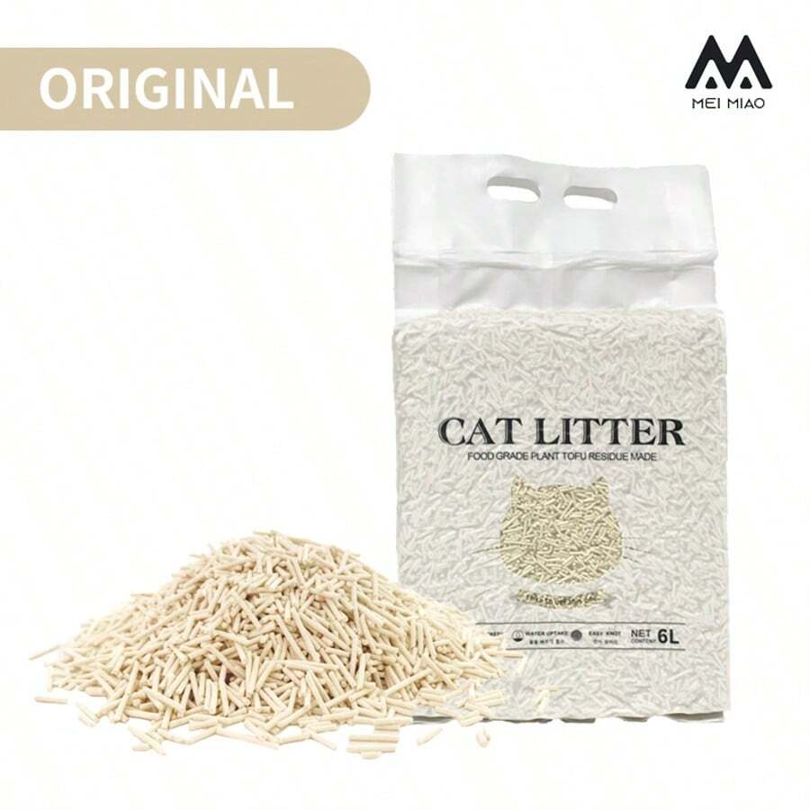 6升原味豆腐猫砂，结团可冲散猫砂，植物基残留猫砂 - G - 查看 1