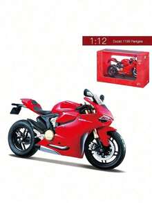 Maisto 1:12 Scale Ducati 1199 Panigale Motorcycle Model, Exquisite Alloy Simulation Toy With Stand, Best Christmas/Birthday Gift - Multicolor - View 10