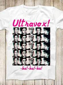 Ultravox Ha Ha Ha Top T1EE Besute Rega1lo M1en WoM1en UniS1ex T S1Hirt 3120 - 白色 - 查看 1