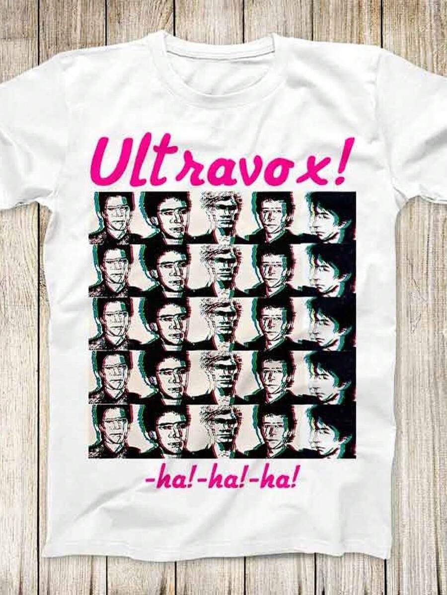Ultravox Ha Ha Ha Top T1EE Besute Rega1lo M1en WoM1en UniS1ex T S1Hirt 3120 - 白色 - 查看 1