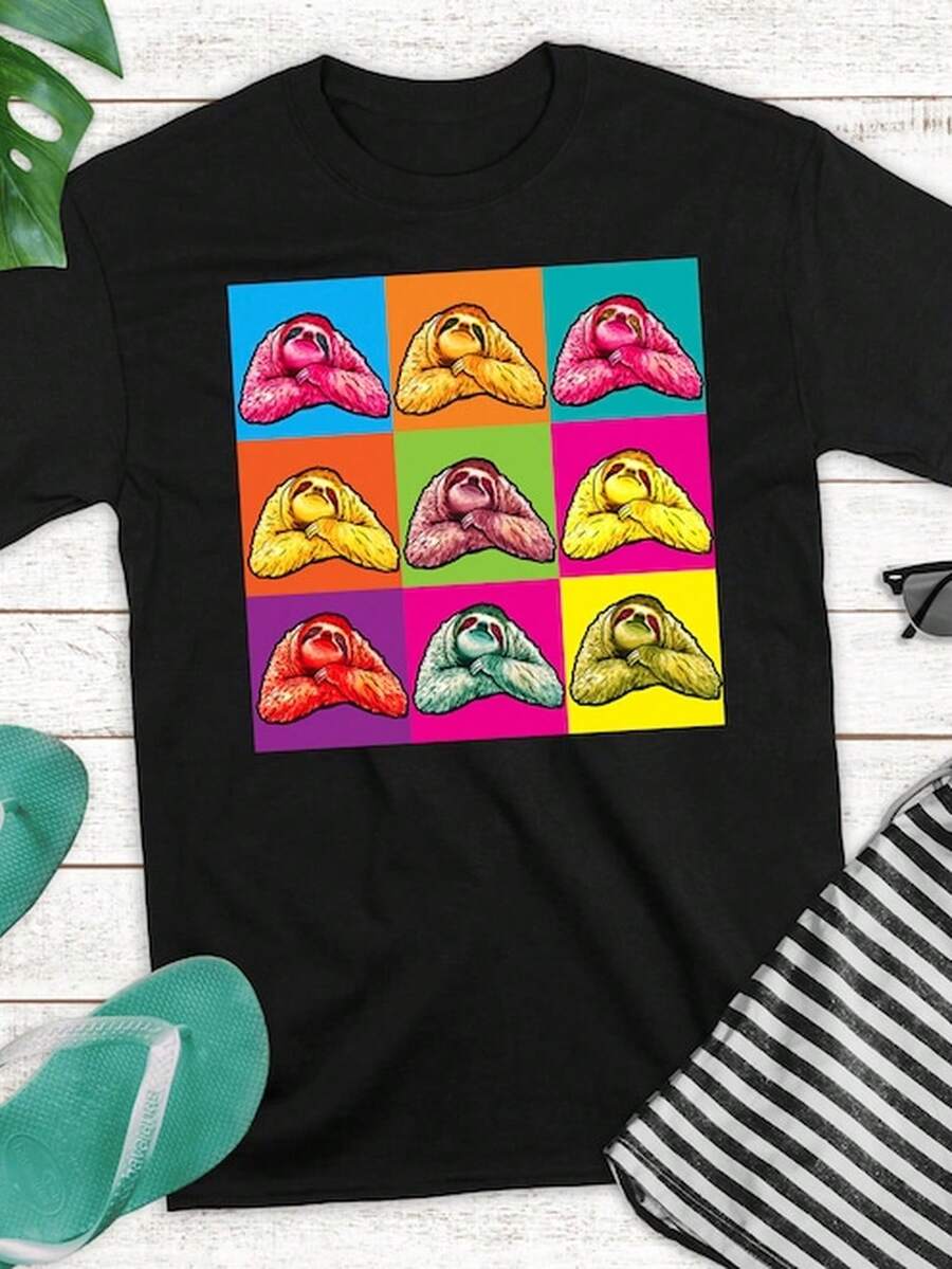 Cool other Pop Art Lover GIF S1Hirt WoM1en M1en Raglan Cuello V Tank Top sudadera con C1AP1ucha TeaC1her T1S1Hirt.