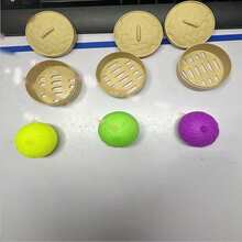 Colorful Xiao Long Bao Shaped Slow Rebound Squeeze Toy, Realistic Food Design, Stress Relief Hand And Desk Toy, Suitable For Anxiety Relief, Office Relaxation And Home Decor, Best Gift For Family And Friends (Random Color) Game And Party Toy, Suitable As Gift Or Party Favor - A - View 7
