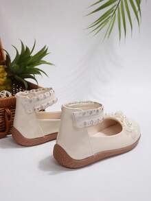 Girls' Mary Jane Princess Shoes, Gentle Fairy Style - Beige - View 3