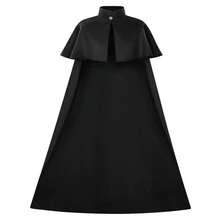 Cosplay Clothing - Black Shawl Robe (in Stock) - View 4