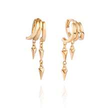 Simple Fine Jewelry Unique 925 Sterling Silver 18k Gold Plated Luxury Tassel Dangle Earrings For Girls Daily Wear - Tassel Dangle Earrings - View 8