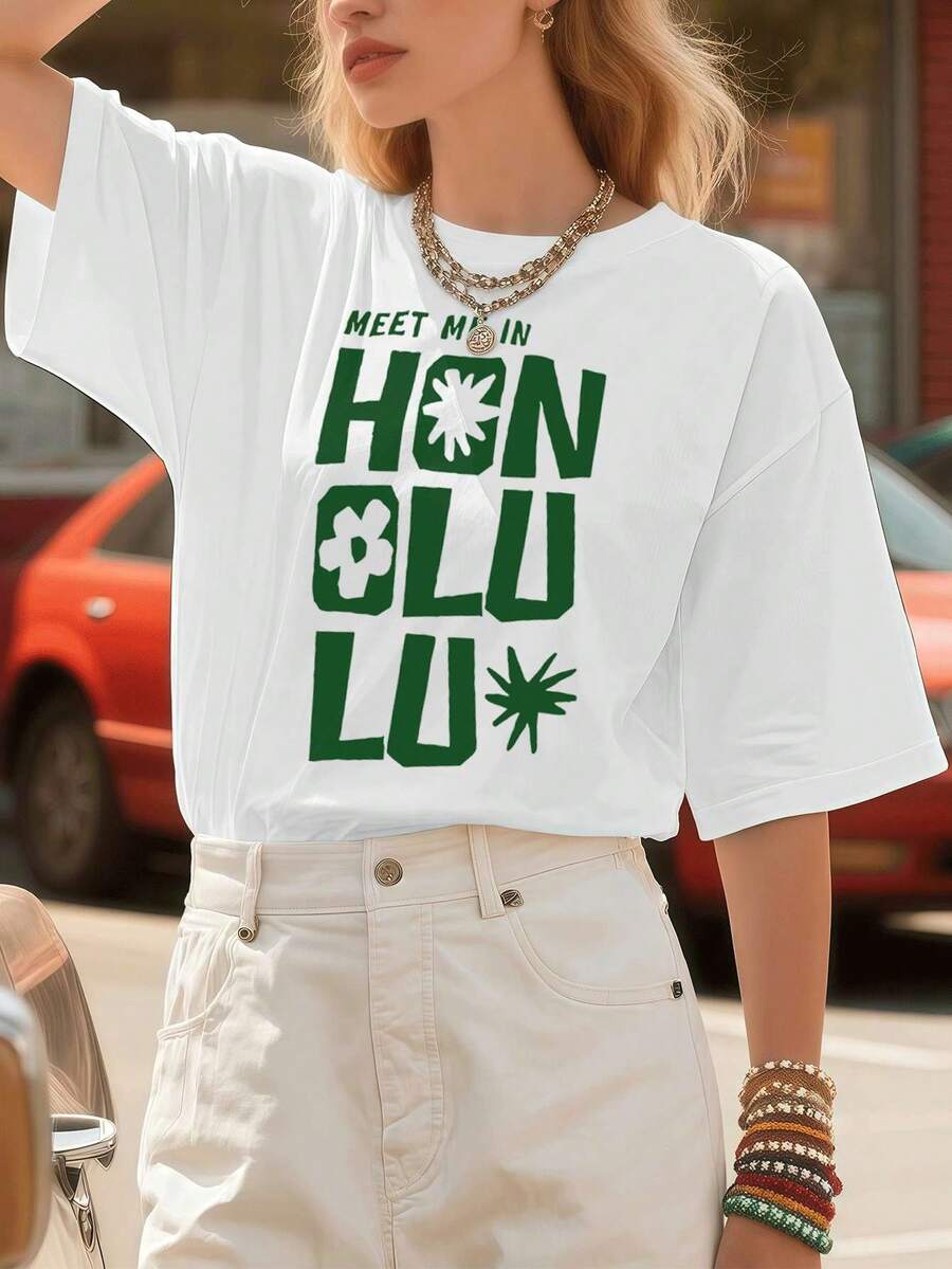 Women T-Shirts - White - View 1