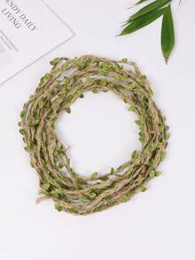 1 PC Hohemian Rope Belt With Buckle For Women - Green Vine Wrapped Design With Metal Ring, Boho Chic Waist Chain For Long Dresses, Wedding, Party And Cosplay Accessory - ZSJ - View 6